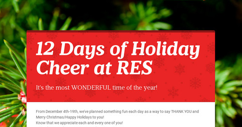 12 Days of Holiday Cheer at RES