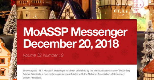 MoASSP Messenger December 20, 2018