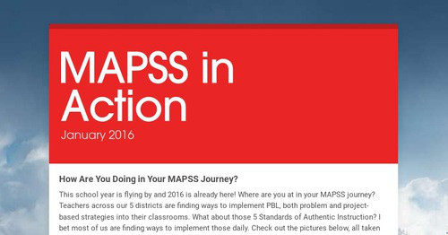 MAPSS in Action | Smore Newsletters for Education