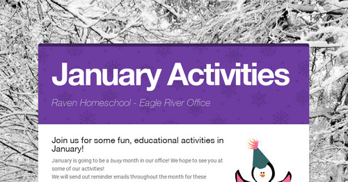 January Activites
