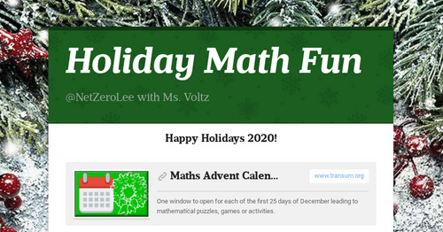 Holiday Math Fun