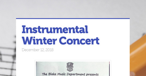 Instrumental Winter Concert