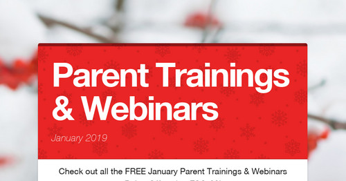 Parent Trainings & Webinars