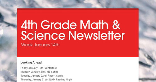 Math Graph Digital Newsletter Design newsletters to spread the word online | Smore