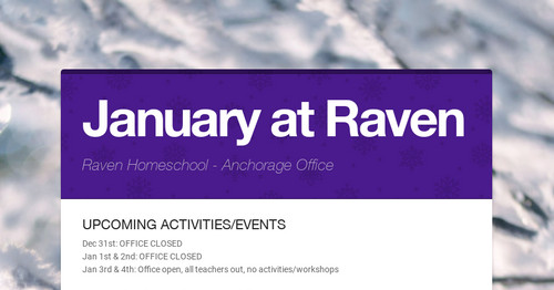 January at Raven
