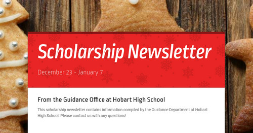Scholarship Newsletter