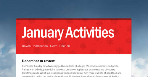 January Activities