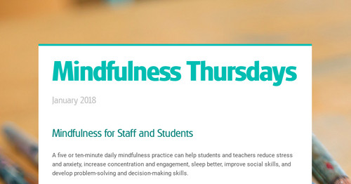 Mindfulness Thursdays