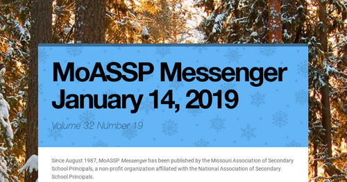 MoASSP Messenger January 14, 2019