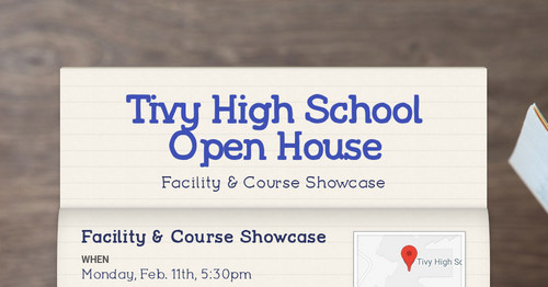 Tivy High School Open House