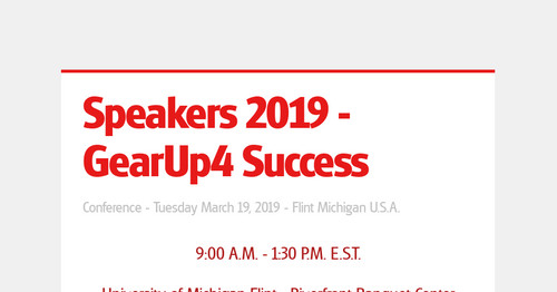 Speakers 2019 - GearUp4 Success