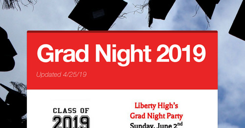 REVISED - Grad Night 2019