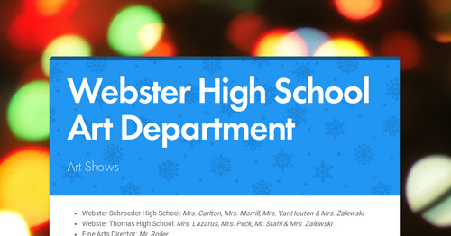 Webster High School Art Department