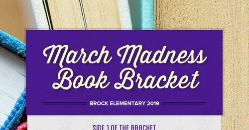 March Madness Book Bracket