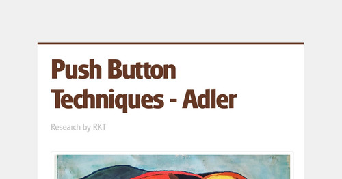 Push Button Techniques - Adler