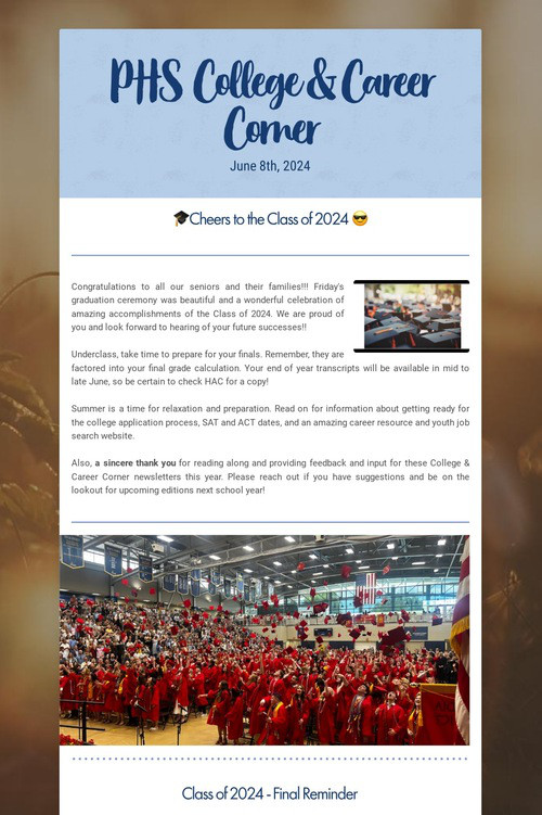 PHS College & Career Corner