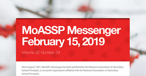 MoASSP Messenger February 15, 2019