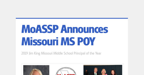 MoASSP Announces Missouri MS POY