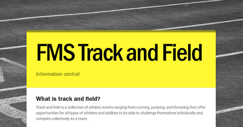 FMS Track and Field