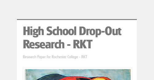 High School Drop-Out Research - RKT