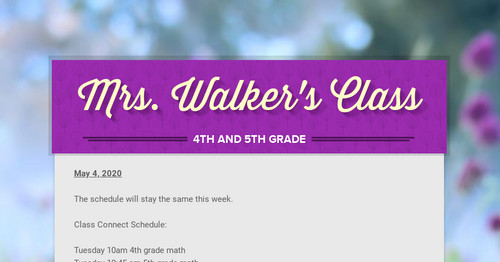 Mrs. Walker's Class