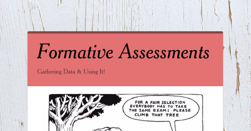 Formative Assessments