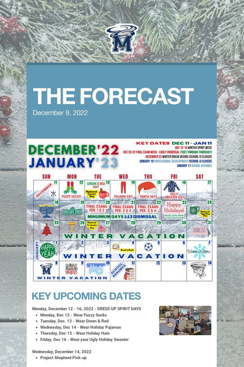 THE FORECAST