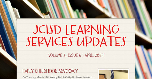 JCISD LEARNING SERVICES UPDATES