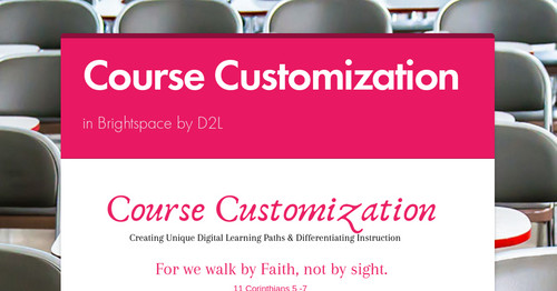 Course Customization