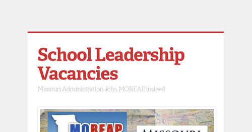 School Leadership Vacancies