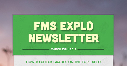 FMS EXPLO Newsletter