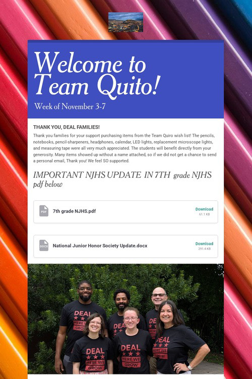 Welcome to Team Quito!