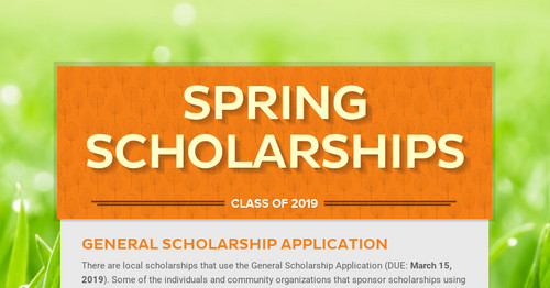 Spring Scholarships