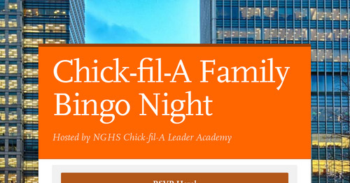 Chick-fil-A Family Bingo Night