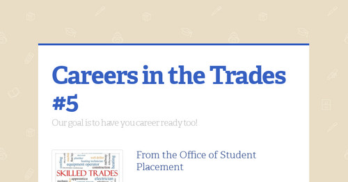 Careers in the Trades #5