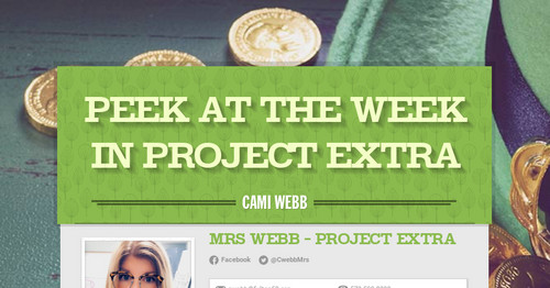 Peek at the Week in Project Extra