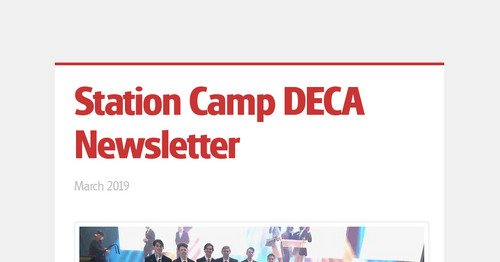Station Camp DECA Newsletter
