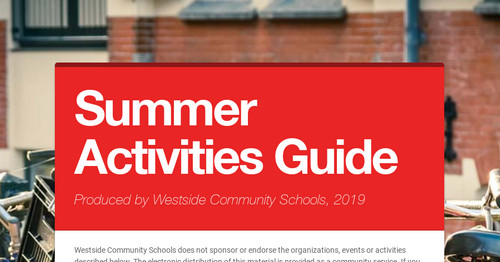 Summer Activities Guide