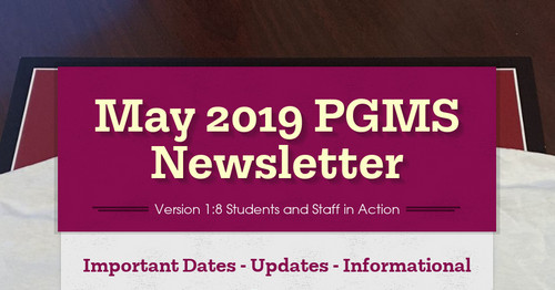 May  2019 PGMS Newsletter