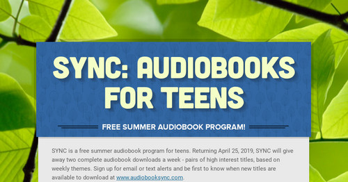 SYNC: Audiobooks for TEENS