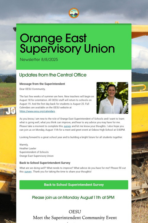 Orange East Supervisory Union
