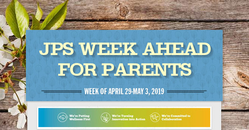 JPS Week Ahead for Parents