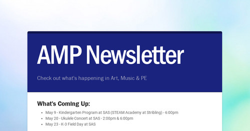 AMP Newsletter