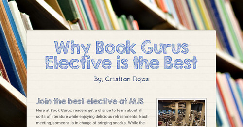 Why Book Gurus Elective is the Best
