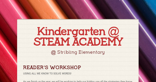 Kindergarten @ STEAM ACADEMY