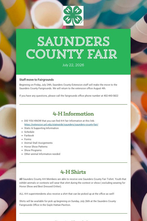 Saunders County Fair