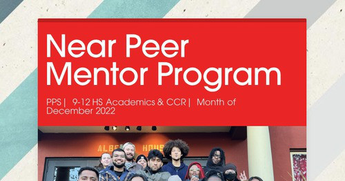 Near Peer Mentor Program