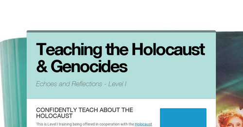 Teaching the Holocaust & Genocides