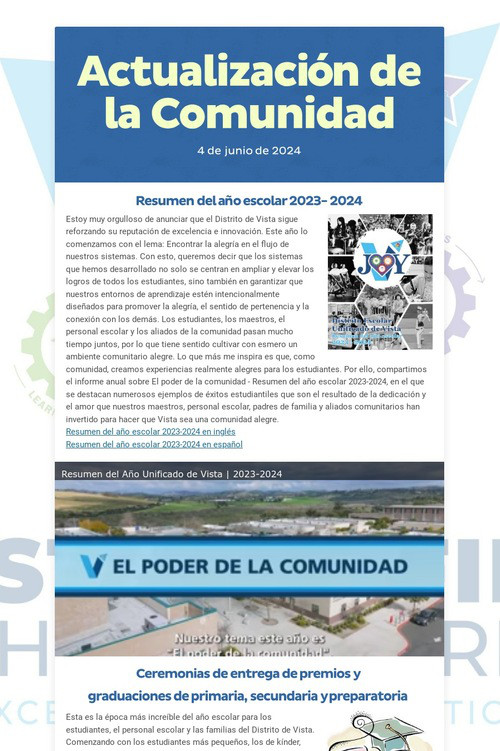 Actualización de la Comunidad