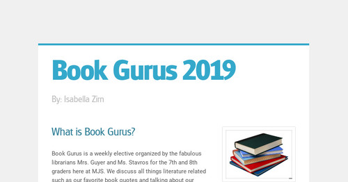 Book Gurus 2019